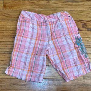 Xhiaration ❤️ Kid's Pink & White Plaid Pattern Shorts Size - XS 4/5  (PRE-LOVED)